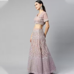 Embroidered Semi-Stitched Lehenga & Unstitched Blouse With Dupatta
