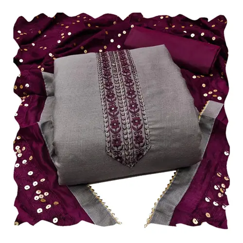 Womens Cotton Work Unstitch Salwar Suit