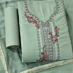 Floral Embroidery Work Dress Material