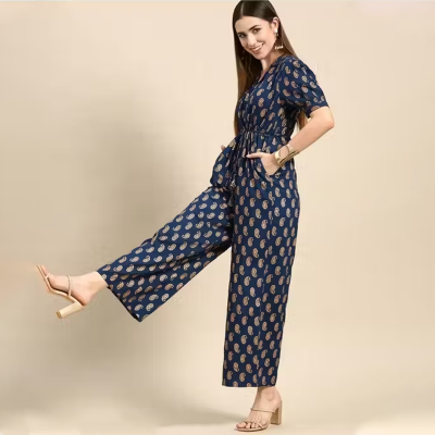 Navy blue jumpsuit