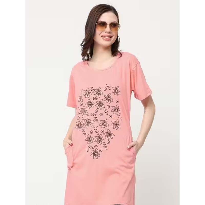 Cotton Pocket Long T-shirt