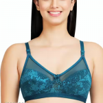 Women's Full Coverage Non Wired Everyday Bra with Net