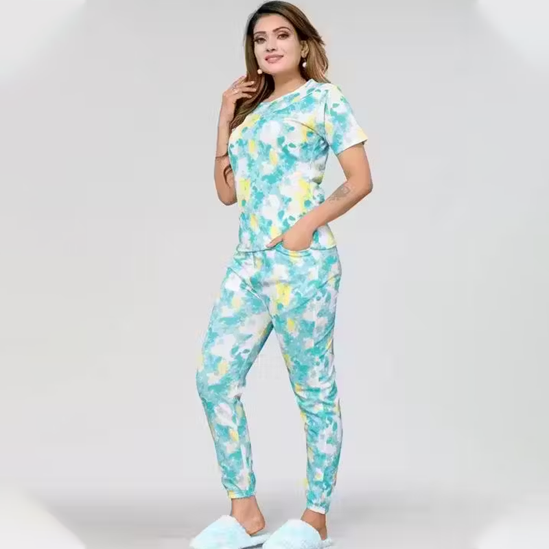 Women’s Printed Cotton Night Suit Sleepwear