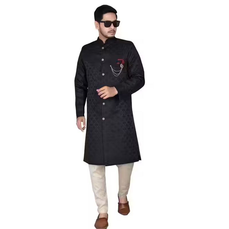 Black Dayable Sherwani set