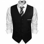 Men's V-shape tuxdeo style waistcoat