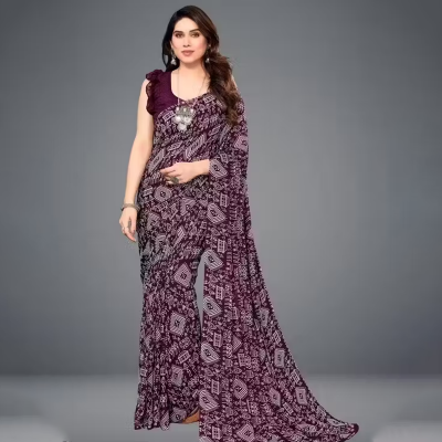 Print Daily Wear Georgette Saree