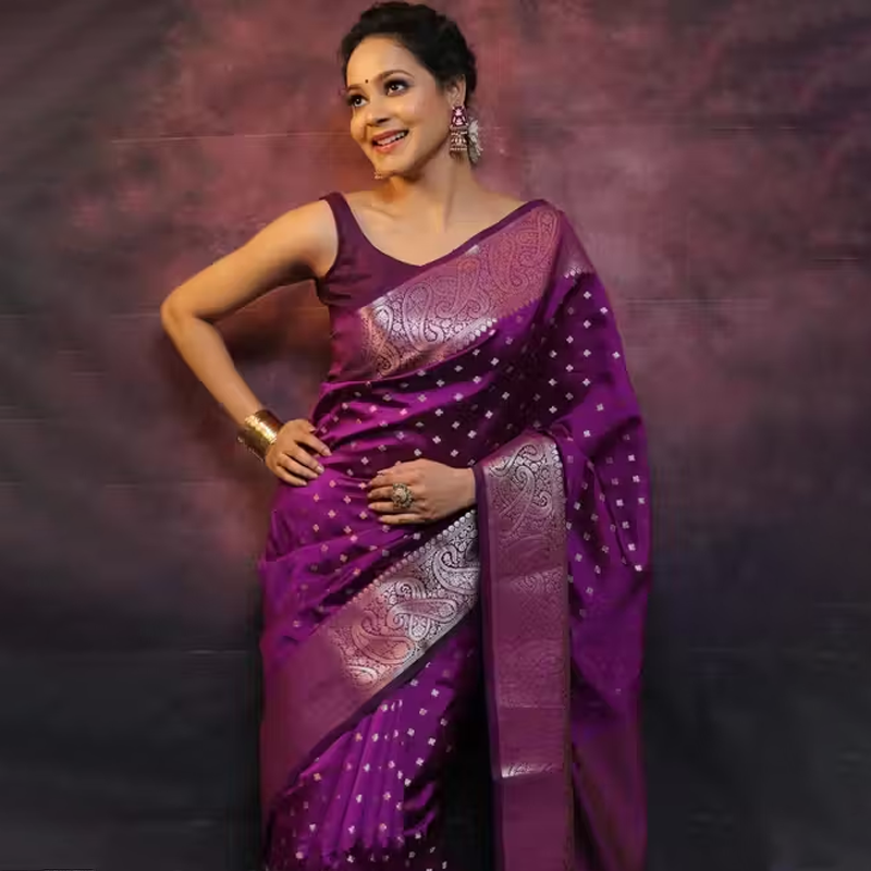 Woven Kanjivaram Pure Silk, Art Silk Saree