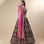 Women's Black & Pink Lehengas