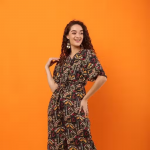 Stylish crepe fabric jumpsuit for women