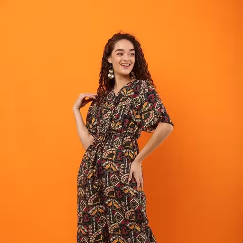 Stylish crepe fabric jumpsuit for women