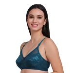 Women's Full Coverage Non Wired Everyday Bra with Net