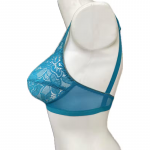 Teal Floral Lace Wire-Free Bralette