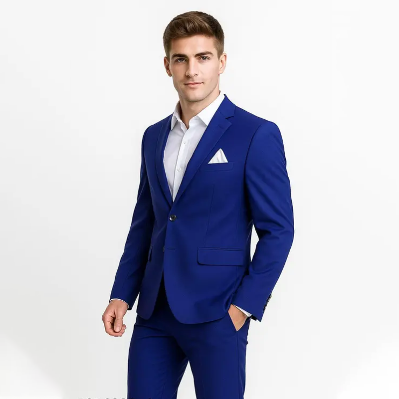 Single breasted formal and casual blazer (Royal Blue)