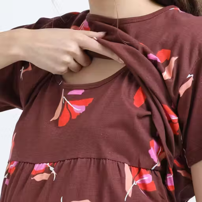 zipless feeding dress/maternity wears/pregnancy wear