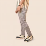 Men's Regular Fit Grey Denim Jeans