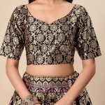 Women's Black & Pink Lehengas