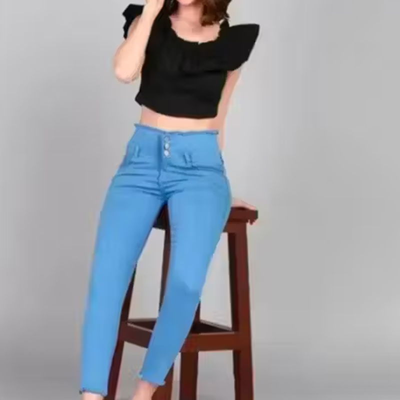 Plain Jeans For Plus Size Women