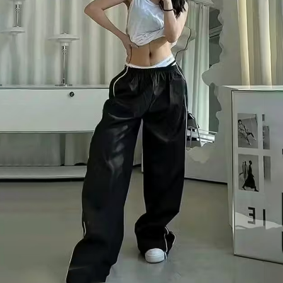 Women's Wide-Leg Track Pants