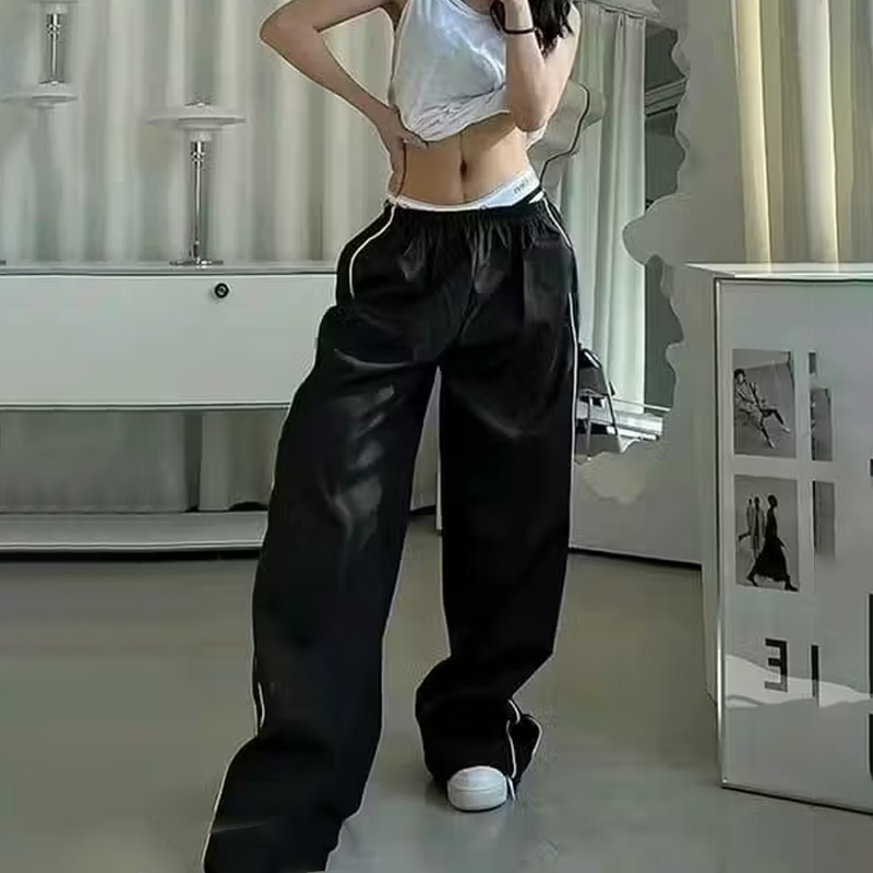 Women's Wide-Leg Track Pants