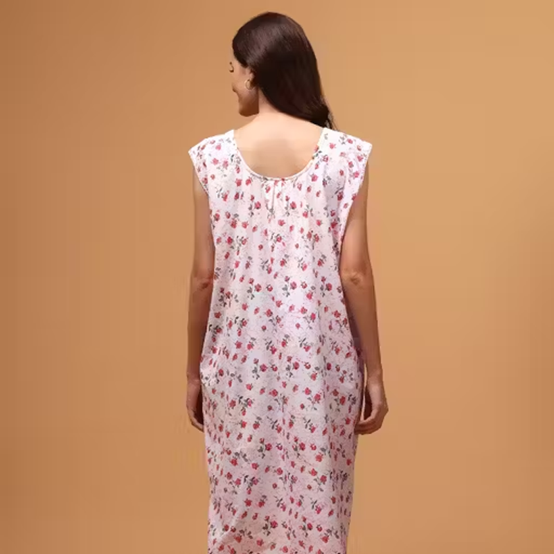 Trendy Check Printed Sleeve Sleepwaear