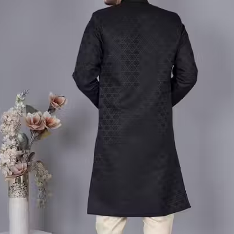 Black Dayable Sherwani set