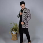 Jacket Kurta Pajama Set