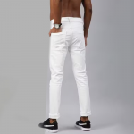 White plain jeans