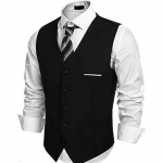 Men's V-shape tuxdeo style waistcoat