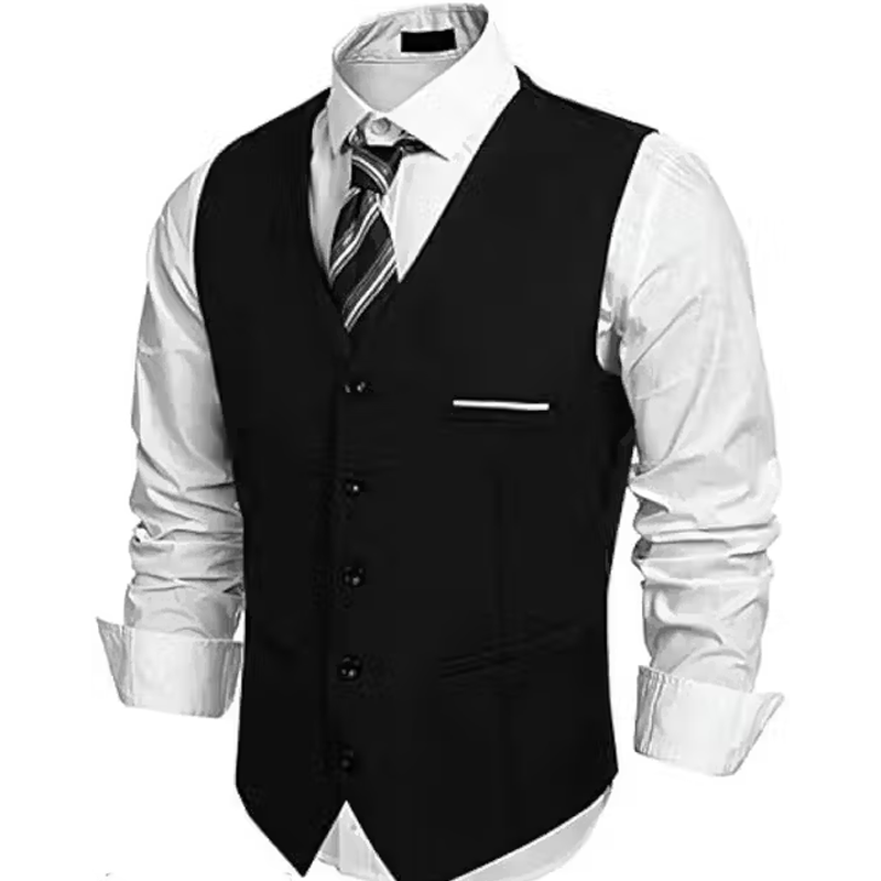 Men's V-shape tuxdeo style waistcoat