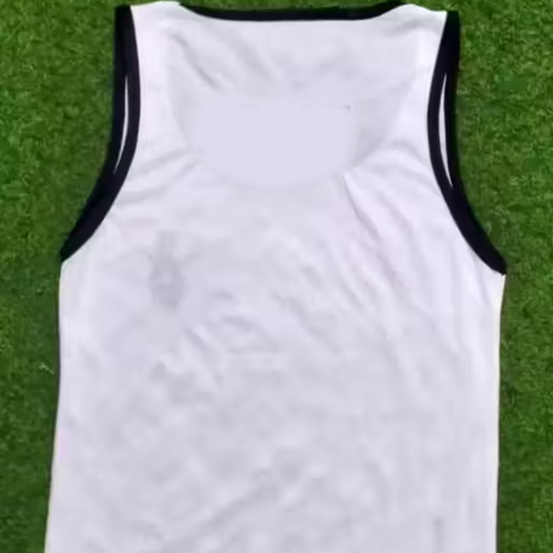 Army sando white black patti