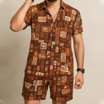 Night Suit & Night Wear Brown Night Suit & Nightwear Set