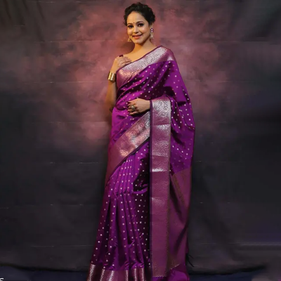 Woven Kanjivaram Pure Silk, Art Silk Saree