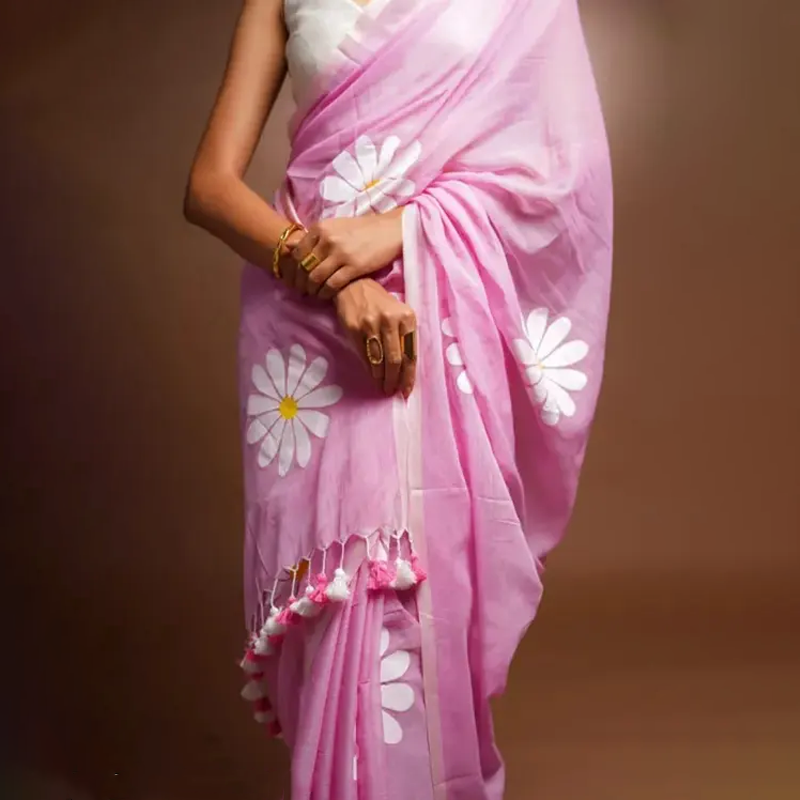 Print Handloom Pure Cotton Saree