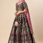 Women's Black & Pink Lehengas