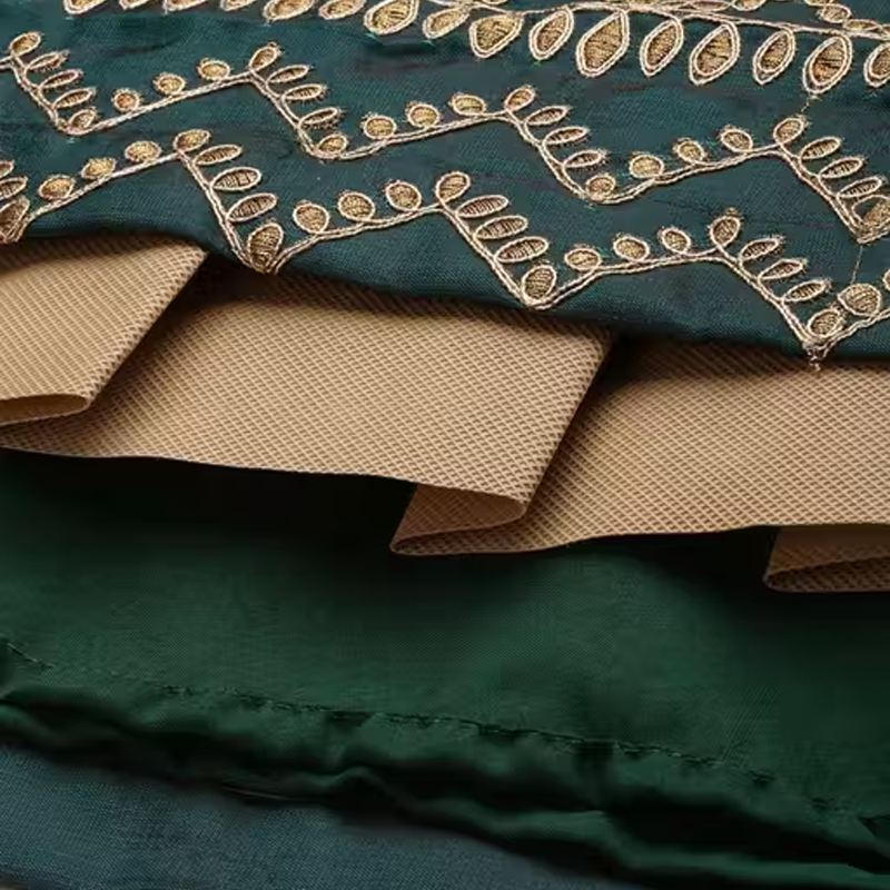 Embroidered lehenga choli and Net Dupatta for women