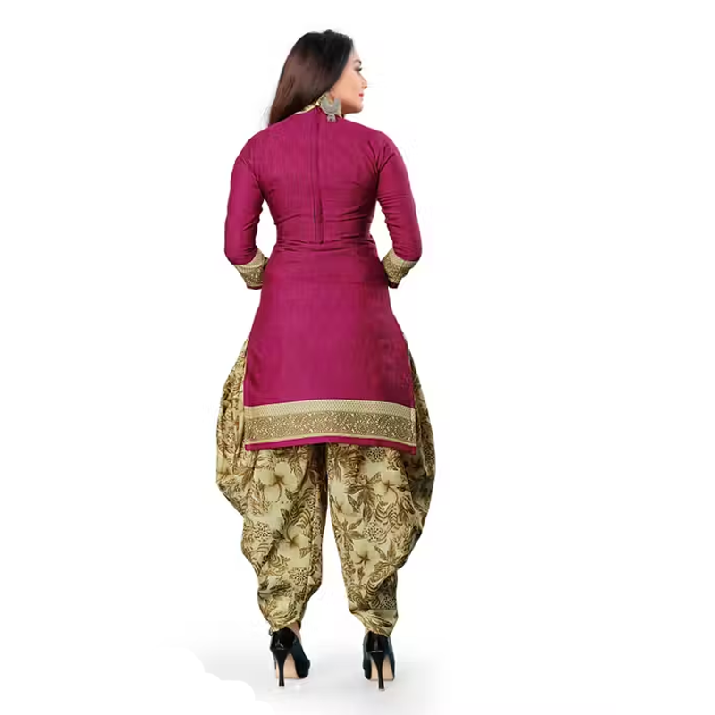 Cotton Printed Readymade Patila Suit