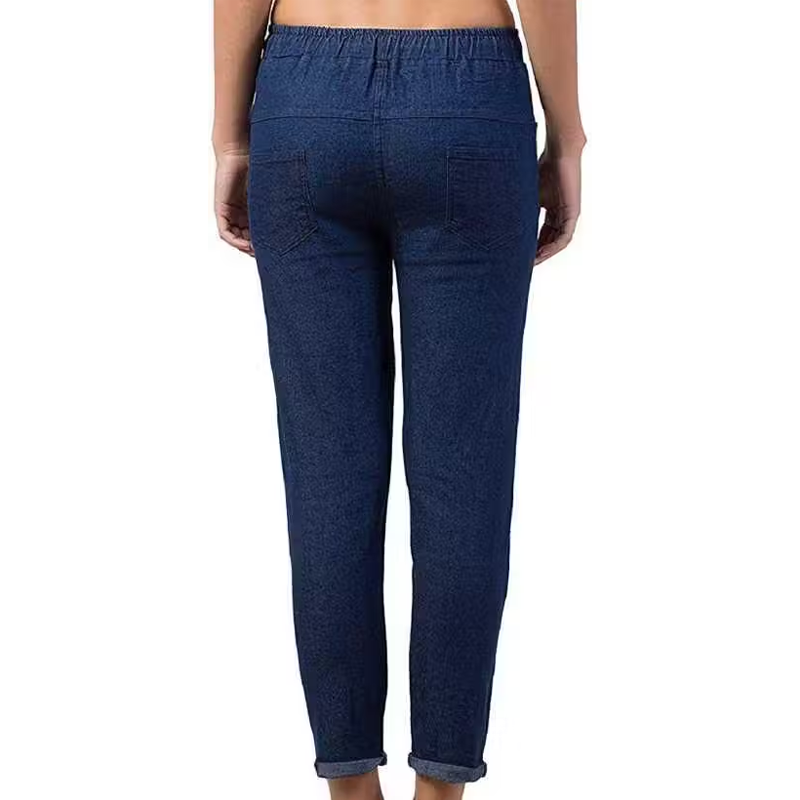 Fit Women Denim Blue Denim Trousers Jeans