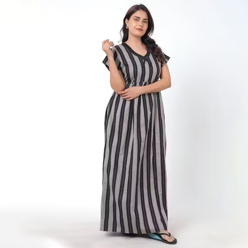 Women Maxi for ladies Nightdress Nighty Cotton gown Sleepwear