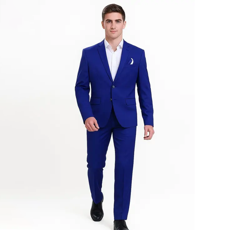 Single breasted formal and casual blazer (Royal Blue)